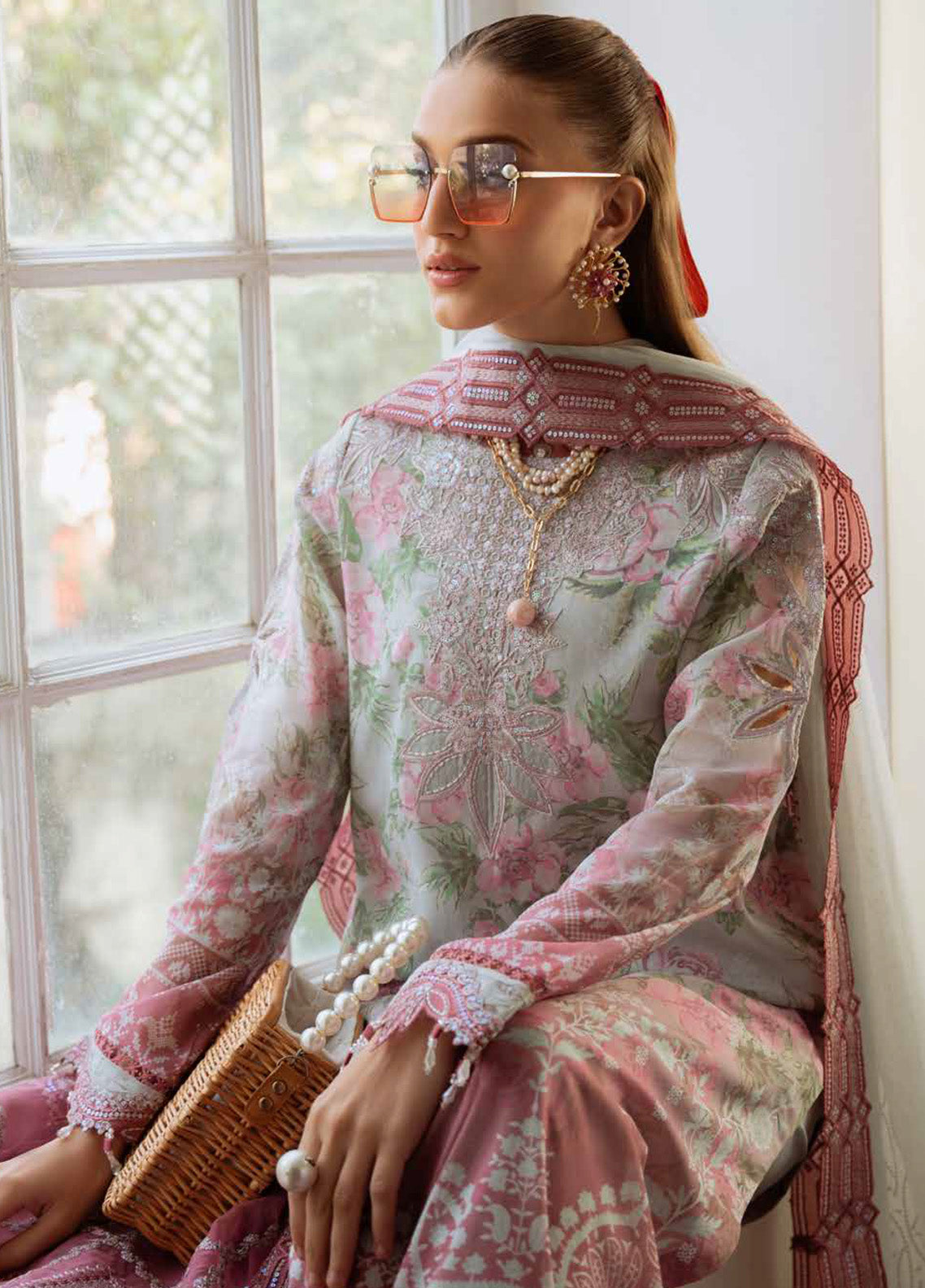Maya by Nureh Embroidered Swiss Lawn Suits Unstitched 3 Piece - NU25MSL NS-147 Maya by Nureh Embroidered Swiss Lawn Suits Unstitched 3 Piece - NU25MSL NS-147