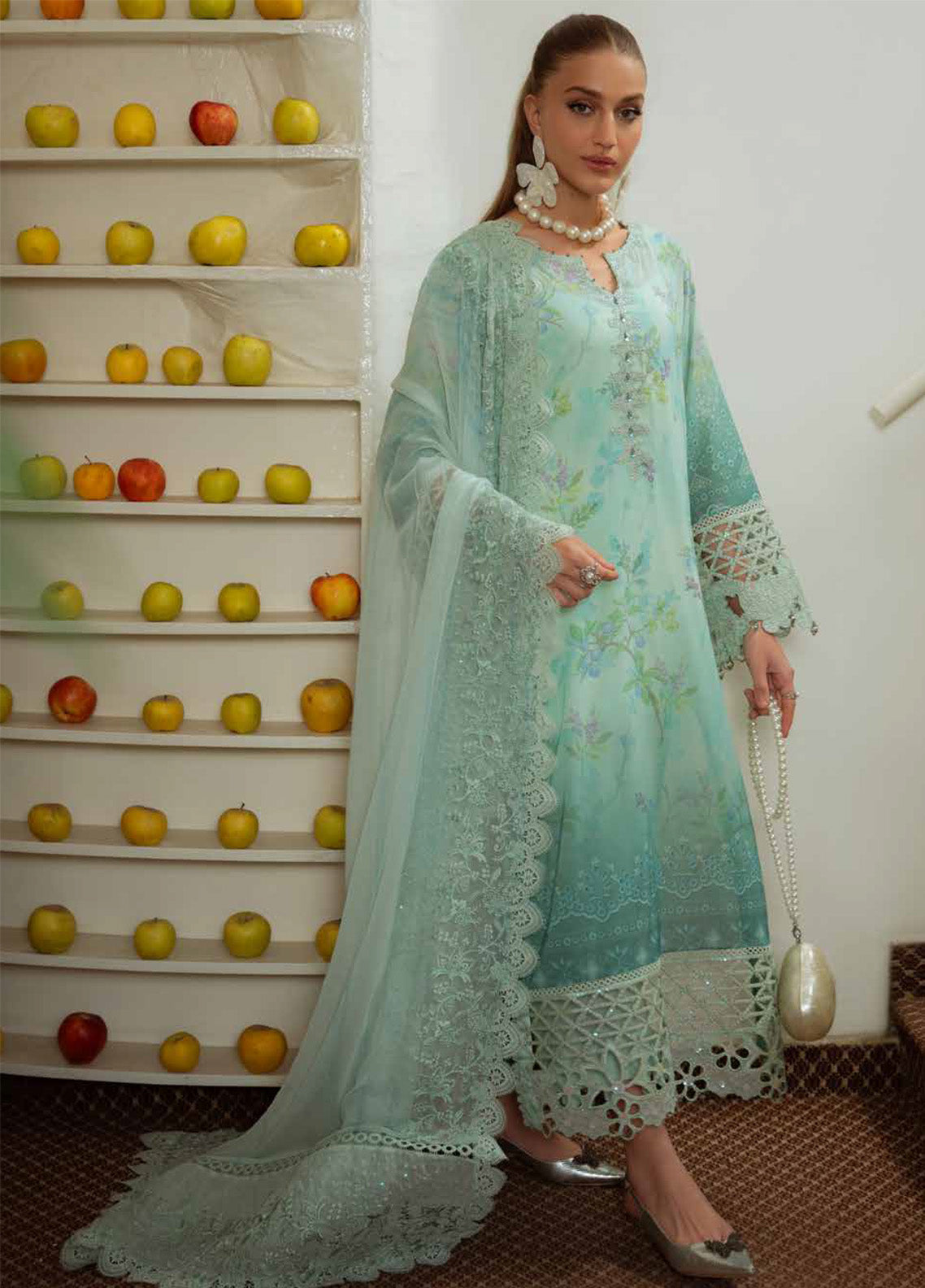 Maya by Nureh Embroidered Swiss Lawn Suits Unstitched 3 Piece - NU25MSL NS-150 Maya by Nureh Embroidered Swiss Lawn Suits Unstitched 3 Piece - NU25MSL NS-150
