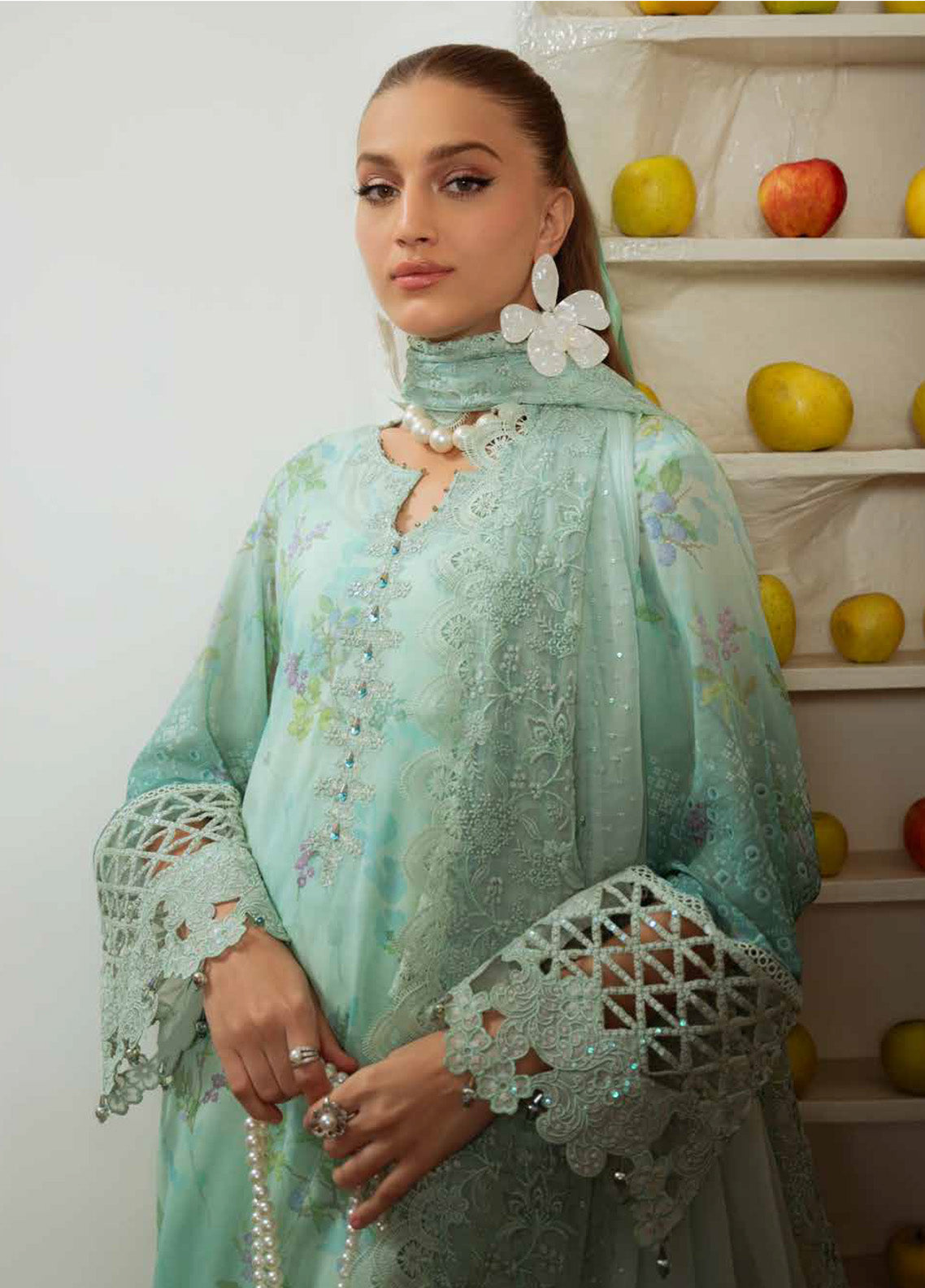 Maya by Nureh Embroidered Swiss Lawn Suits Unstitched 3 Piece - NU25MSL NS-150 Maya by Nureh Embroidered Swiss Lawn Suits Unstitched 3 Piece - NU25MSL NS-150