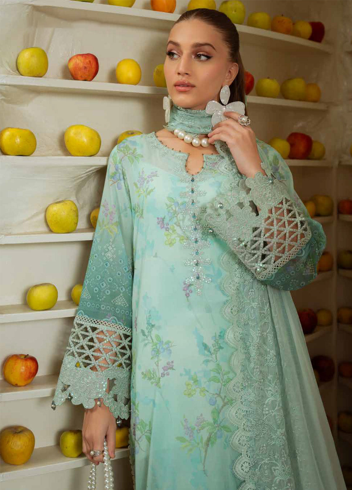Maya by Nureh Embroidered Swiss Lawn Suits Unstitched 3 Piece - NU25MSL NS-150 Maya by Nureh Embroidered Swiss Lawn Suits Unstitched 3 Piece - NU25MSL NS-150
