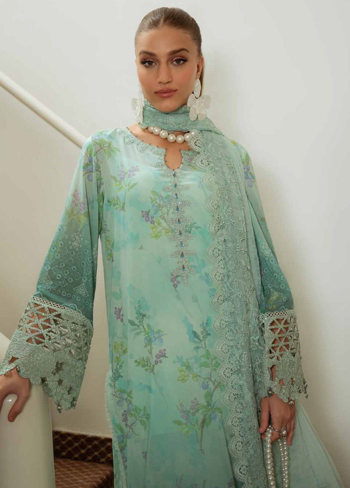 Maya by Nureh Embroidered Swiss Lawn Suits Unstitched 3 Piece - NU25MSL NS-150 Maya by Nureh Embroidered Swiss Lawn Suits Unstitched 3 Piece - NU25MSL NS-150