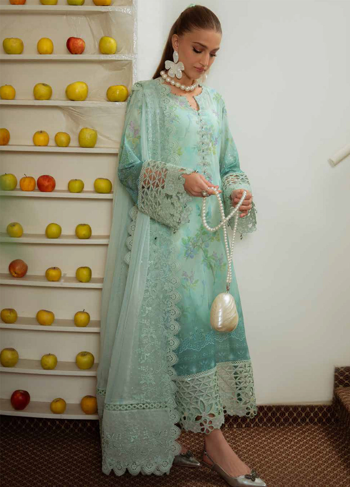 Maya by Nureh Embroidered Swiss Lawn Suits Unstitched 3 Piece - NU25MSL NS-150 Maya by Nureh Embroidered Swiss Lawn Suits Unstitched 3 Piece - NU25MSL NS-150