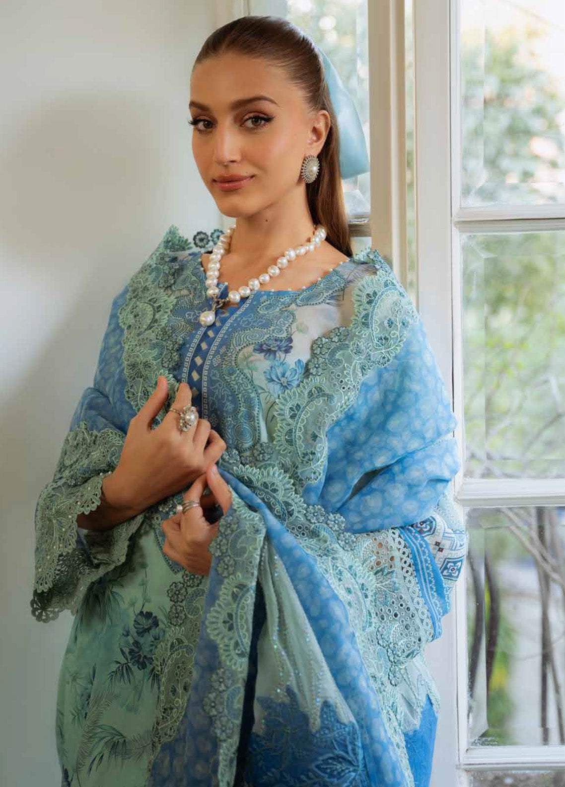 Maya by Nureh Embroidered Swiss Lawn Suits Unstitched 3 Piece - NU25MSL NS-152 Maya by Nureh Embroidered Swiss Lawn Suits Unstitched 3 Piece - NU25MSL NS-152