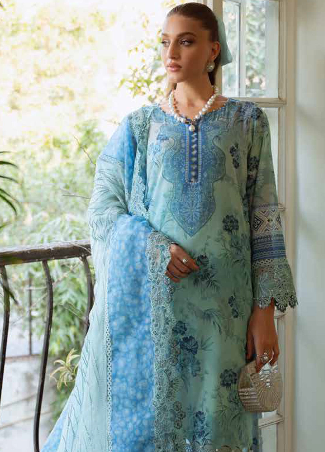 Maya by Nureh Embroidered Swiss Lawn Suits Unstitched 3 Piece - NU25MSL NS-152 Maya by Nureh Embroidered Swiss Lawn Suits Unstitched 3 Piece - NU25MSL NS-152