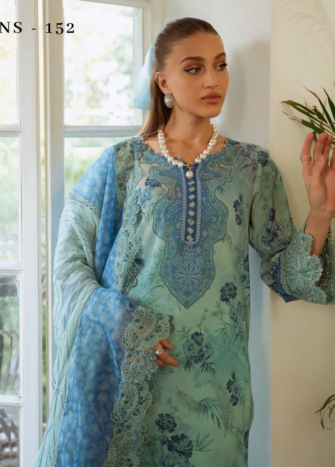Maya by Nureh Embroidered Swiss Lawn Suits Unstitched 3 Piece - NU25MSL NS-152 Maya by Nureh Embroidered Swiss Lawn Suits Unstitched 3 Piece - NU25MSL NS-152