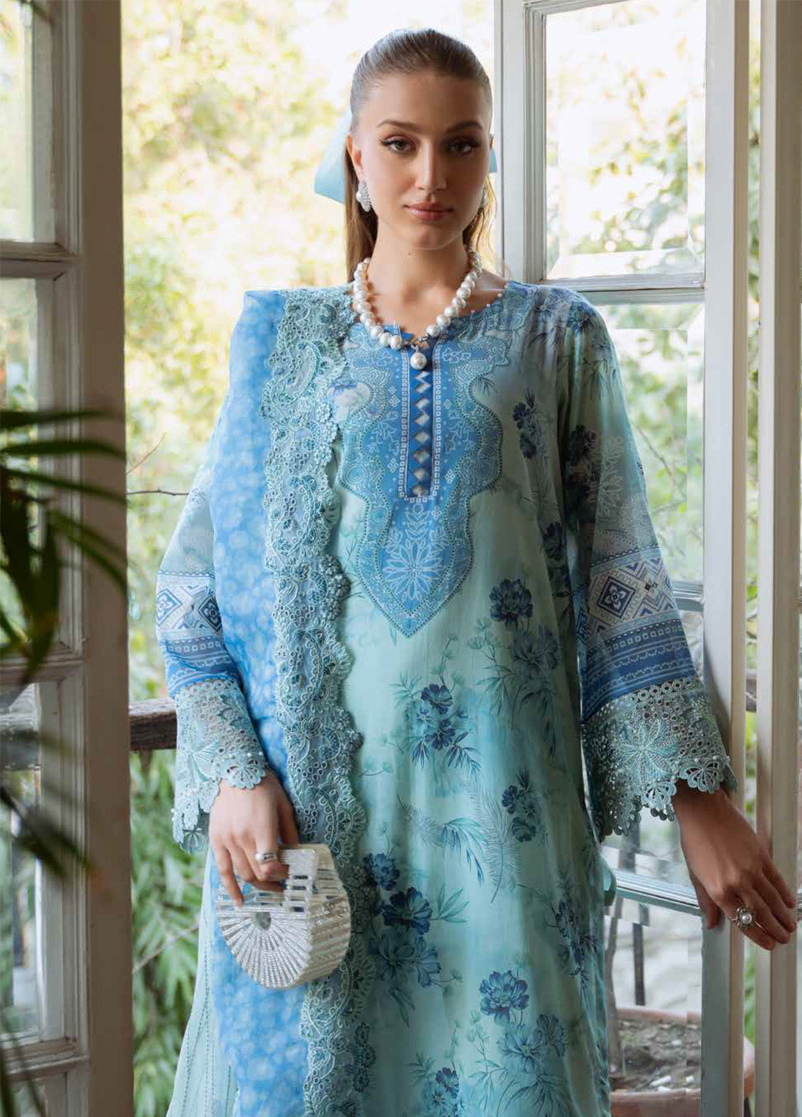 Maya by Nureh Embroidered Swiss Lawn Suits Unstitched 3 Piece - NU25MSL NS-152 Maya by Nureh Embroidered Swiss Lawn Suits Unstitched 3 Piece - NU25MSL NS-152