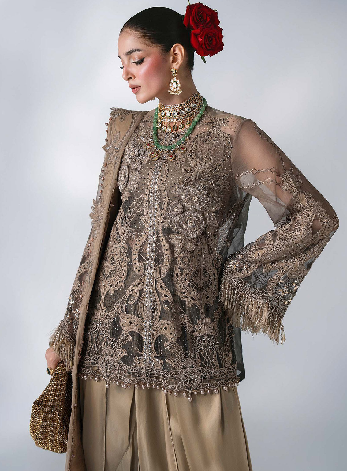 Mbroidered By Maria B Embroidered Chiffon 3 Piece Unstitched Suit MB26MWF D-BD-3102 ANTIQUE BRONZE Mbroidered By Maria B Embroidered Chiffon 3 Piece Unstitched Suit MB26MWF D-BD-3102 ANTIQUE BRONZE