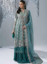 Mbroidered By Maria B Embroidered Organza 3 Piece Unstitched Suit MB26MWF D-BD-3107 SEA GREEN