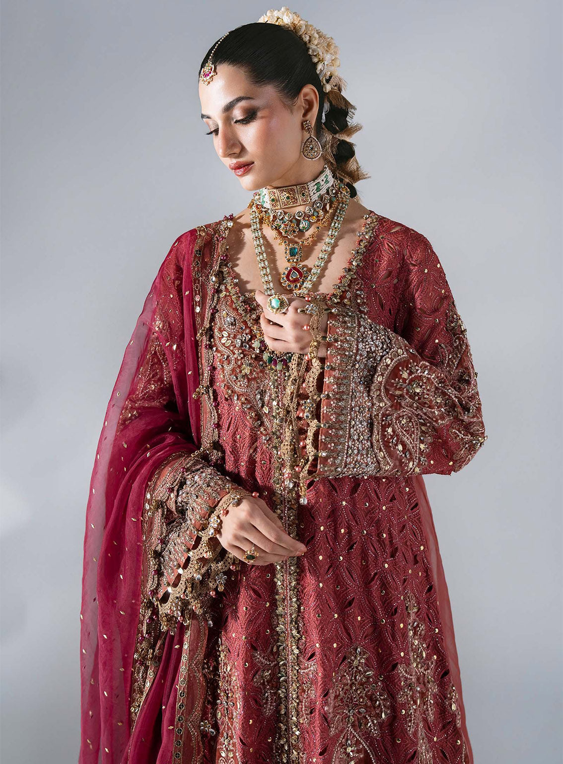 Mbroidered By Maria B Embroidered Organza 3 Piece Unstitched Suit MB26MWF D-BD-3108 DEEP SALMON PINK Mbroidered By Maria B Embroidered Organza 3 Piece Unstitched Suit MB26MWF D-BD-3108 DEEP SALMON PINK