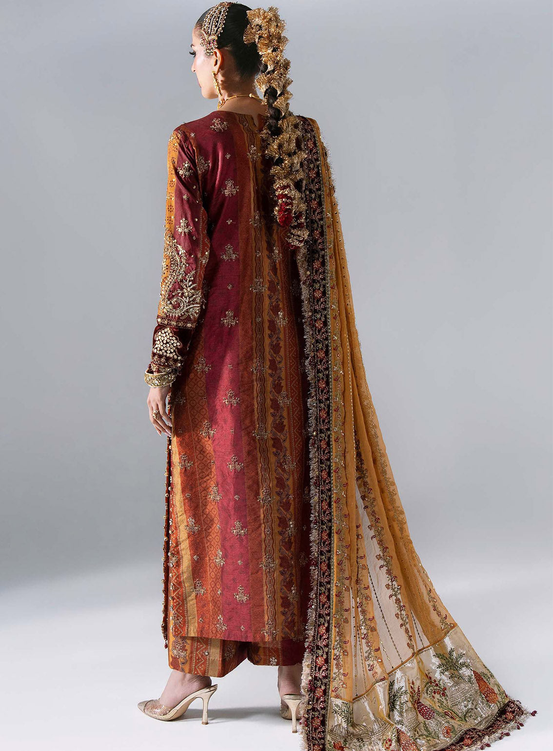 Mbroidered By Maria B Embroidered Raw Silk 3 Piece Unstitched Suit MB26MWF D-BD-3104 MAROON CRIMSON Mbroidered By Maria B Embroidered Raw Silk 3 Piece Unstitched Suit MB26MWF D-BD-3104 MAROON CRIMSON