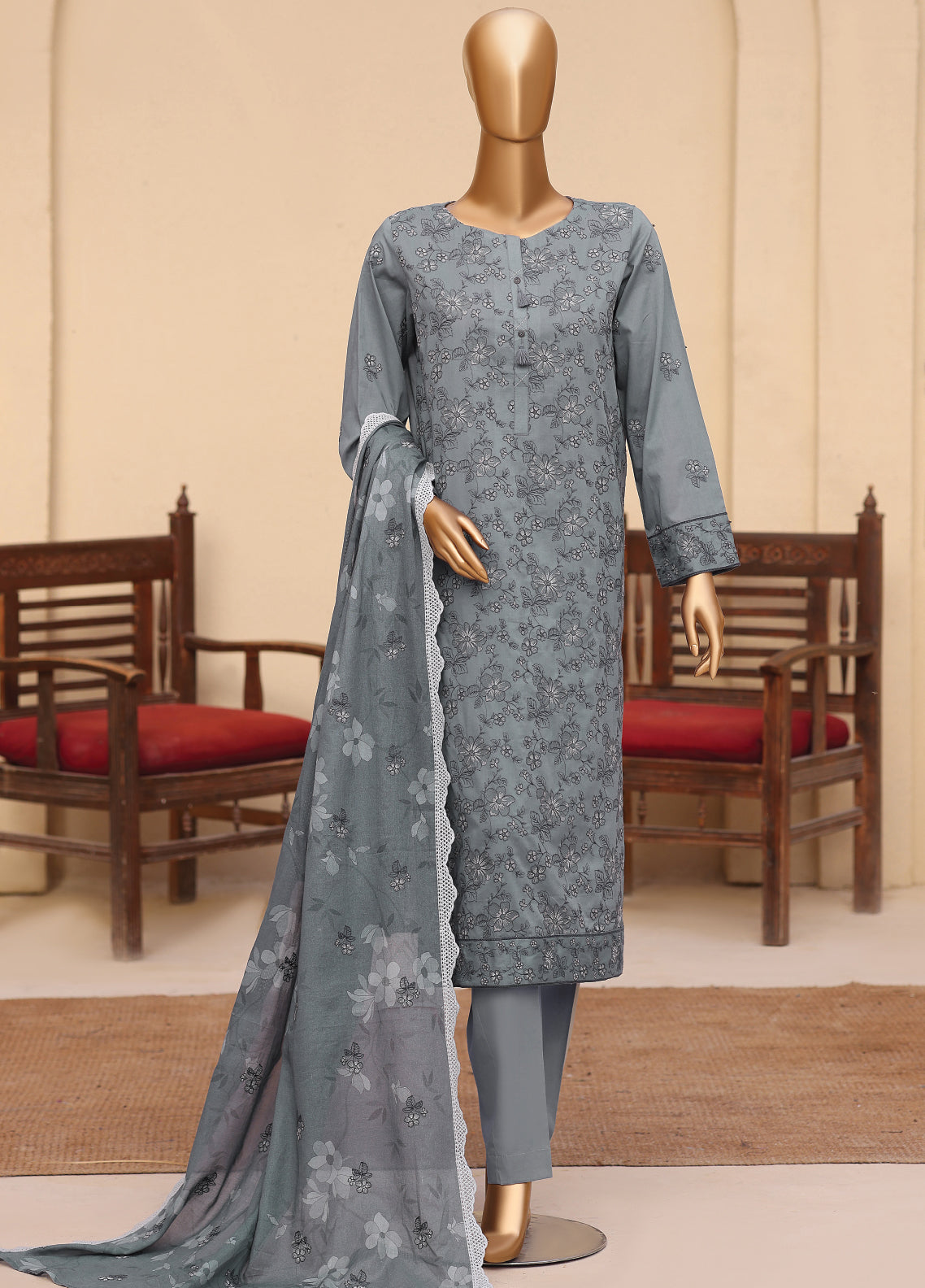 Meeras By HZ Textile Embroidered Lawn 3 Piece Unstitched Suit HZ26MPDE MPE-1082 Meeras By HZ Textile Embroidered Lawn 3 Piece Unstitched Suit HZ26MPDE MPE-1082