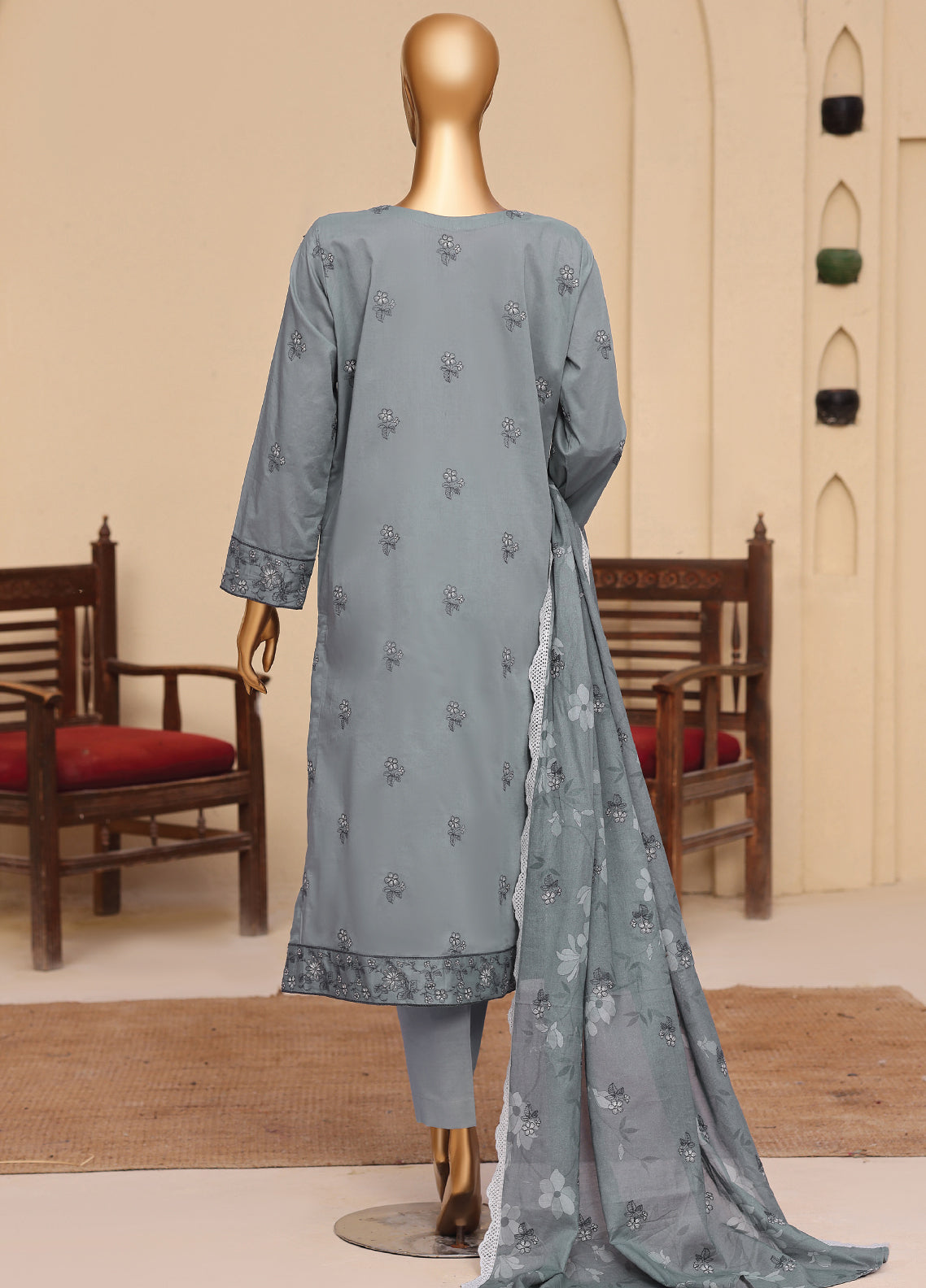 Meeras By HZ Textile Embroidered Lawn 3 Piece Unstitched Suit HZ26MPDE MPE-1082 Meeras By HZ Textile Embroidered Lawn 3 Piece Unstitched Suit HZ26MPDE MPE-1082