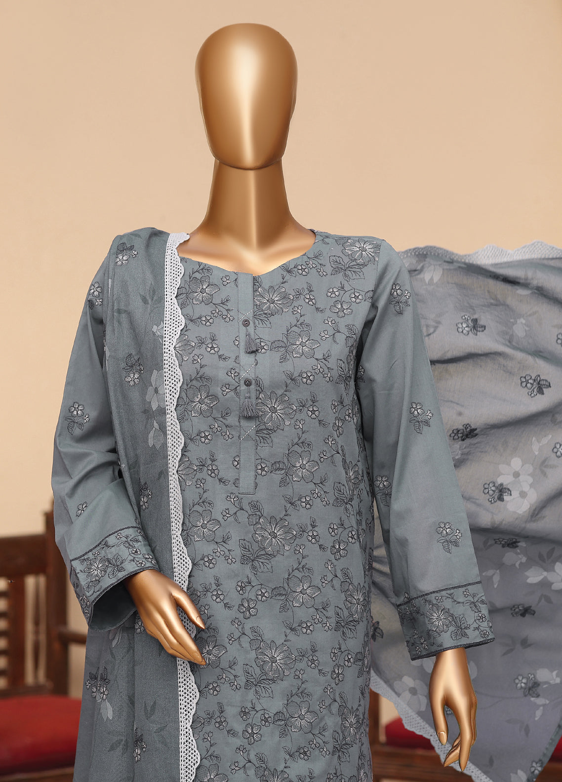 Meeras By HZ Textile Embroidered Lawn 3 Piece Unstitched Suit HZ26MPDE MPE-1082 Meeras By HZ Textile Embroidered Lawn 3 Piece Unstitched Suit HZ26MPDE MPE-1082
