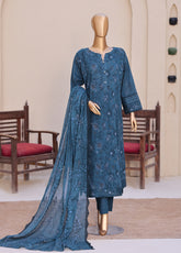 Meeras By HZ Textile Embroidered Lawn 3 Piece Unstitched Suit HZ26MPDE MPE-1085