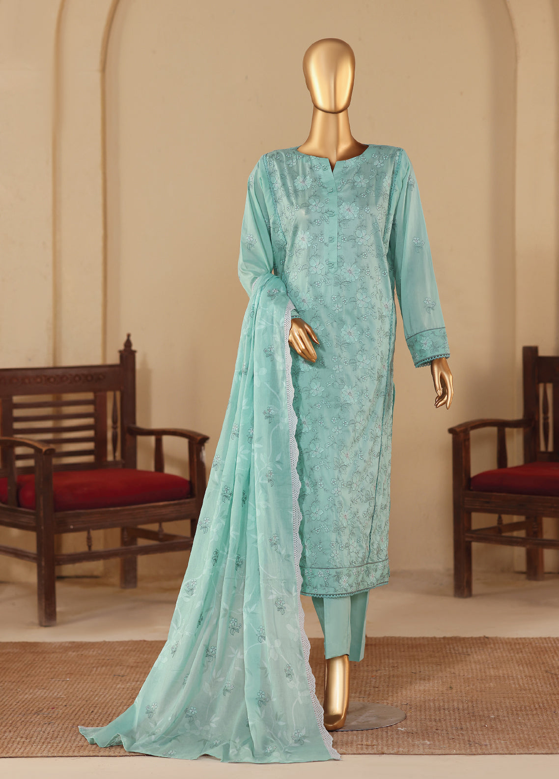 Meeras By HZ Textile Embroidered Lawn 3 Piece Unstitched Suit HZ26MPDE MPE-1086 Meeras By HZ Textile Embroidered Lawn 3 Piece Unstitched Suit HZ26MPDE MPE-1086