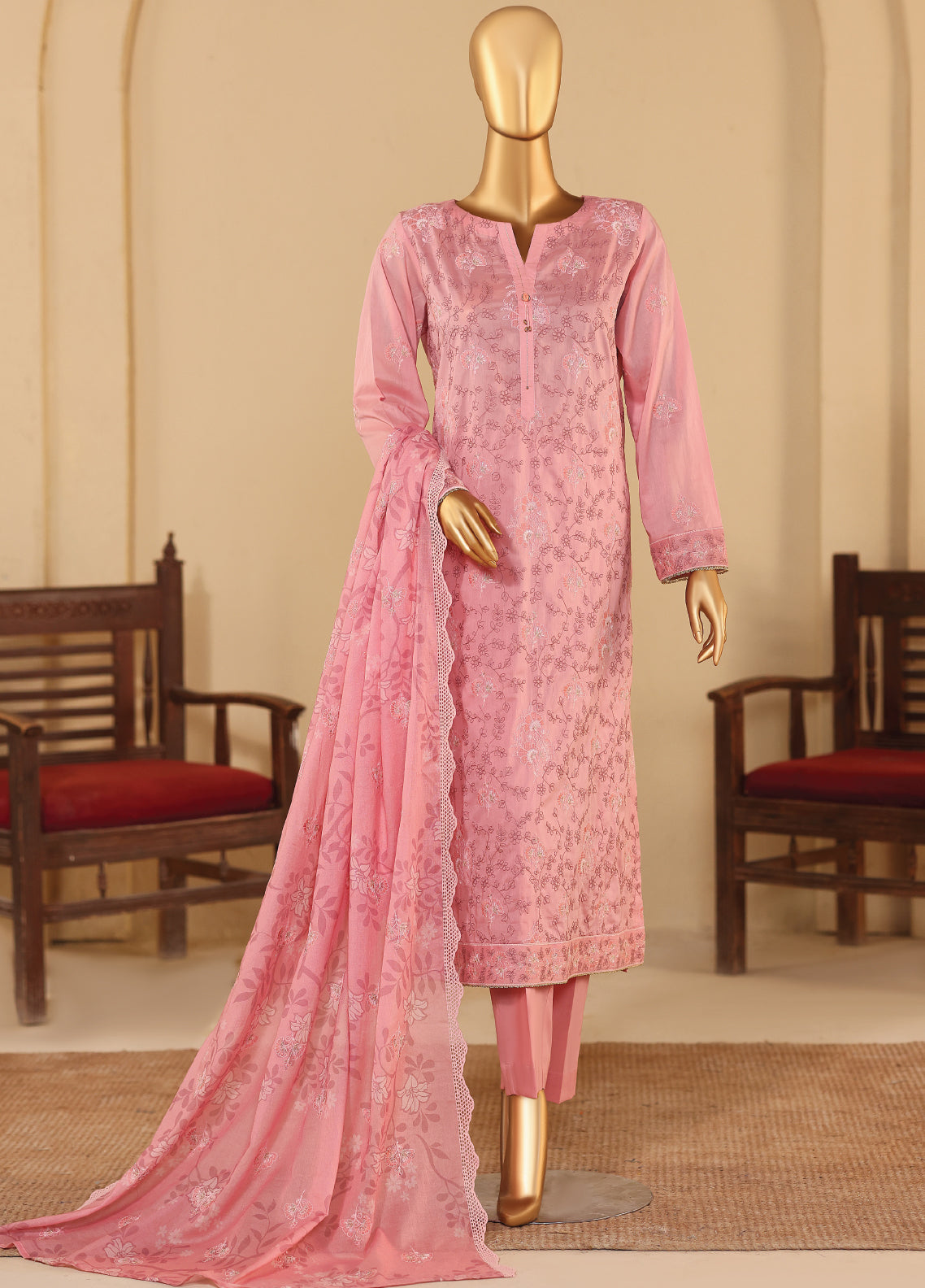 Meeras By HZ Textile Embroidered Lawn 3 Piece Unstitched Suit HZ26MPDE MPE-1087 Meeras By HZ Textile Embroidered Lawn 3 Piece Unstitched Suit HZ26MPDE MPE-1087