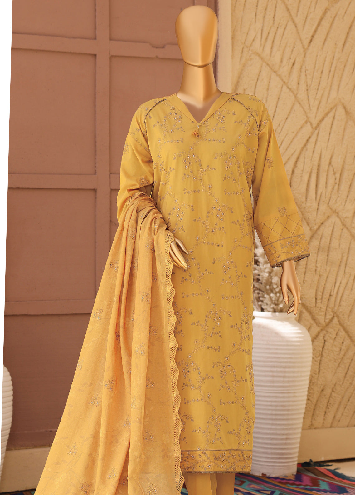 Meeras By HZ Textile Embroidered Lawn 3 Piece Unstitched Suit HZ26MPDE MPE-1088 Meeras By HZ Textile Embroidered Lawn 3 Piece Unstitched Suit HZ26MPDE MPE-1088