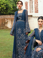 Mehak By Flossie Embroidered Chiffon Suits Unstitched 3 Piece - FS24ME FE-802