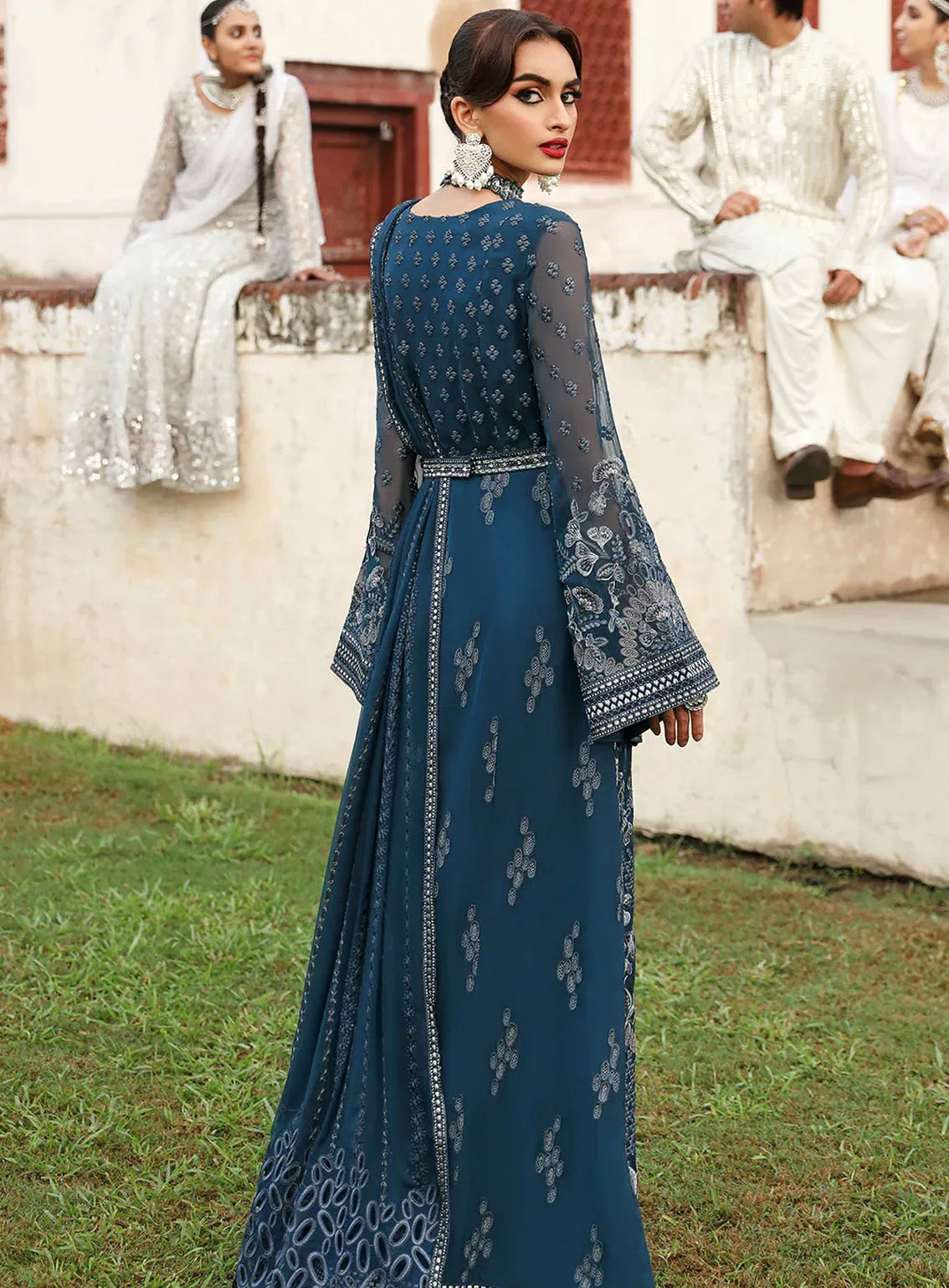 Mehak By Flossie Embroidered Chiffon Suits Unstitched 3 Piece - FS24ME FE-802 Mehak By Flossie Embroidered Chiffon Suits Unstitched 3 Piece - FS24ME FE-802