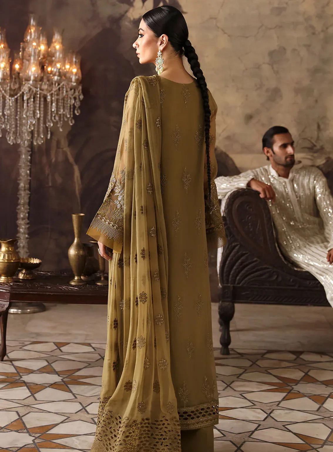 Mehak By Flossie Embroidered Chiffon Suits Unstitched 3 Piece - FS24ME FE-804 Mehak By Flossie Embroidered Chiffon Suits Unstitched 3 Piece - FS24ME FE-804