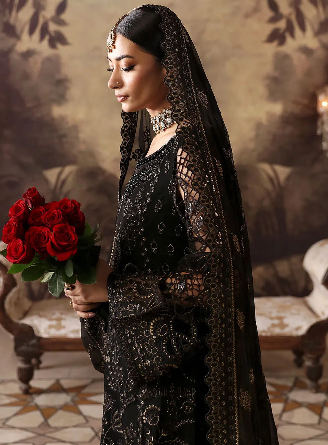 Mehak By Flossie Embroidered Chiffon Suits Unstitched 3 Piece - FS24ME FE-806 Mehak By Flossie Embroidered Chiffon Suits Unstitched 3 Piece - FS24ME FE-806