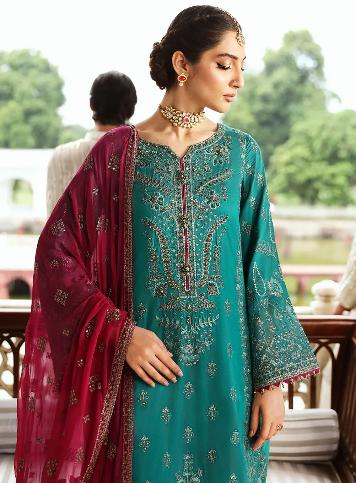 Mehak By Flossie Embroidered Chiffon Suits Unstitched 3 Piece - FS24ME FE-810 Mehak By Flossie Embroidered Chiffon Suits Unstitched 3 Piece - FS24ME FE-810