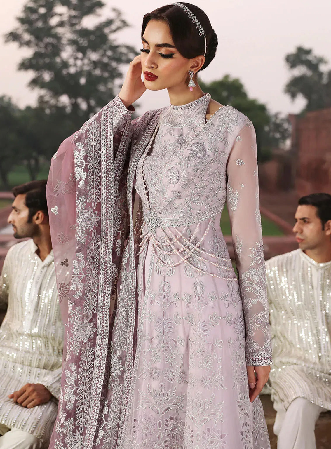 Mehak By Flossie Embroidered Organza Suits Unstitched 3 Piece - FS24ME FE-801 Mehak By Flossie Embroidered Organza Suits Unstitched 3 Piece - FS24ME FE-801