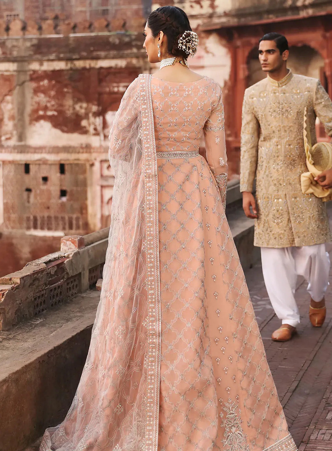 Mehak By Flossie Embroidered Organza Suits Unstitched 3 Piece - FS24ME FE-809 Mehak By Flossie Embroidered Organza Suits Unstitched 3 Piece - FS24ME FE-809