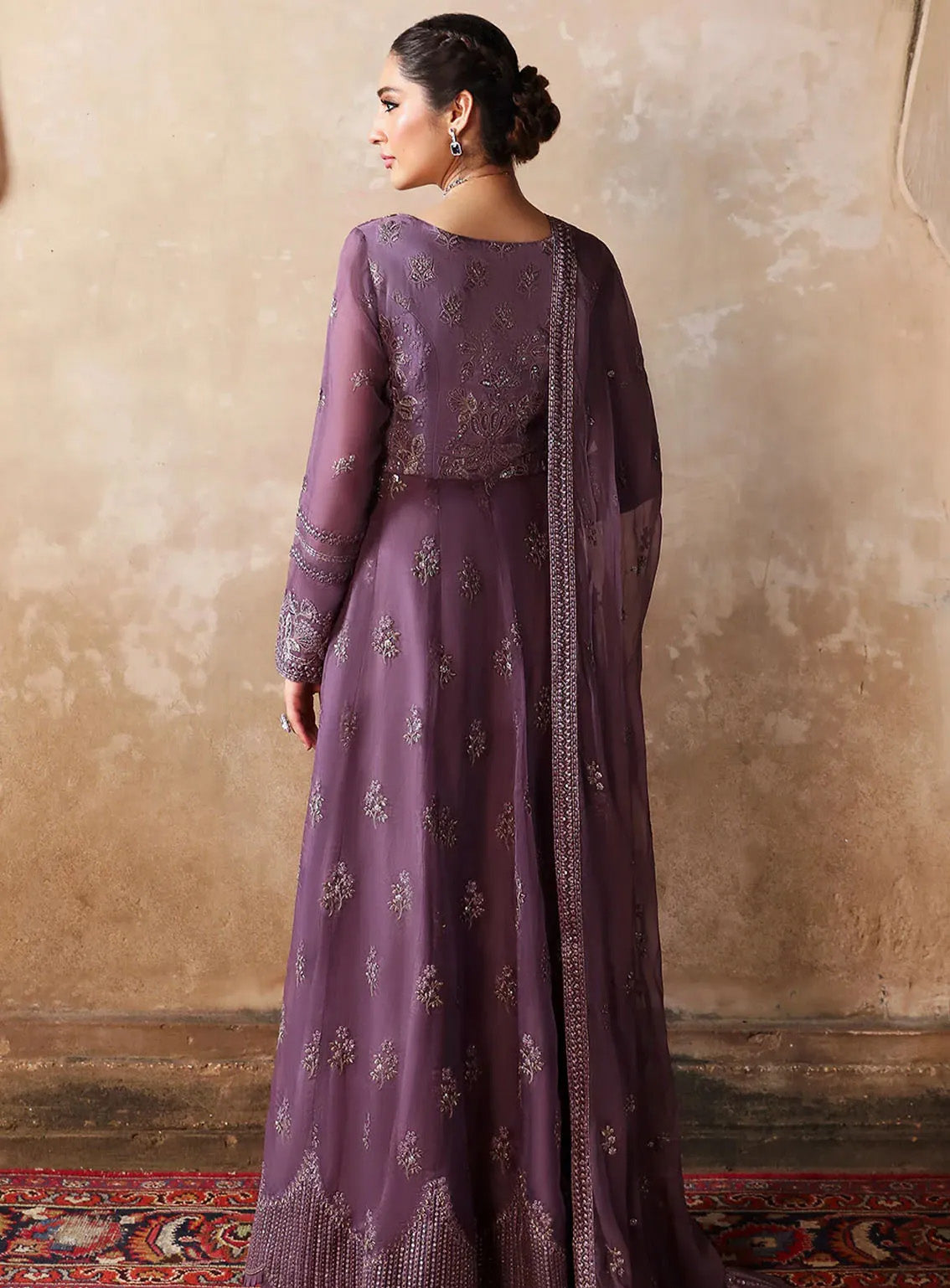 Mehak By Flossie Embroidered Silk Suits Unstitched 3 Piece - FS24ME FE-808 Mehak By Flossie Embroidered Silk Suits Unstitched 3 Piece - FS24ME FE-808