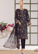 Mehak By HZ Textile Embroidered Slub Lawn 3 Piece Unstitched Suit HZ26MESLV2 D-3146