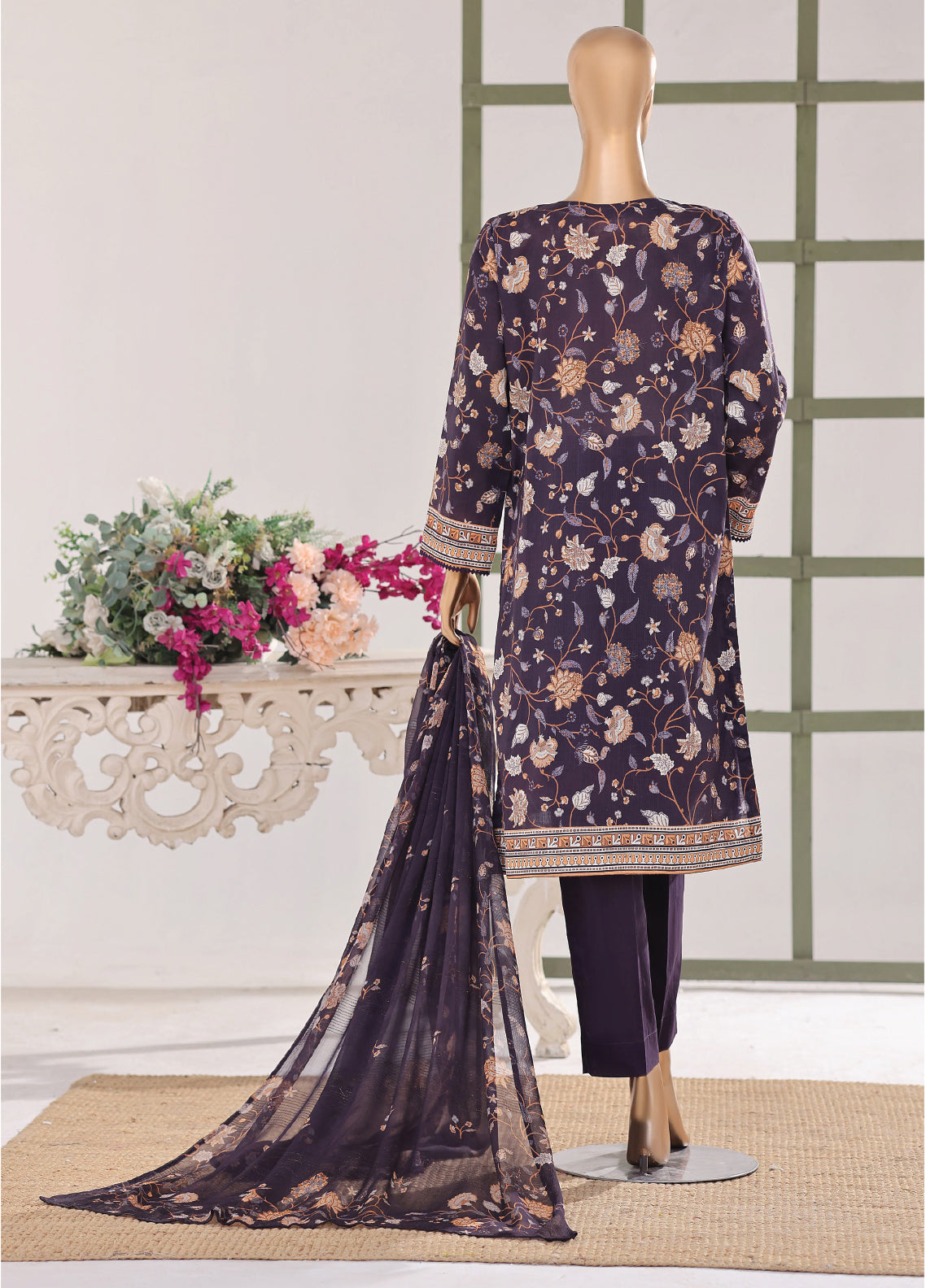 Mehak By HZ Textile Embroidered Slub Lawn 3 Piece Unstitched Suit HZ26MESLV2 D-3146 Mehak By HZ Textile Embroidered Slub Lawn 3 Piece Unstitched Suit HZ26MESLV2 D-3146