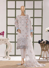 Mehak By HZ Textile Embroidered Slub Lawn 3 Piece Unstitched Suit HZ26MESLV2 D-3148