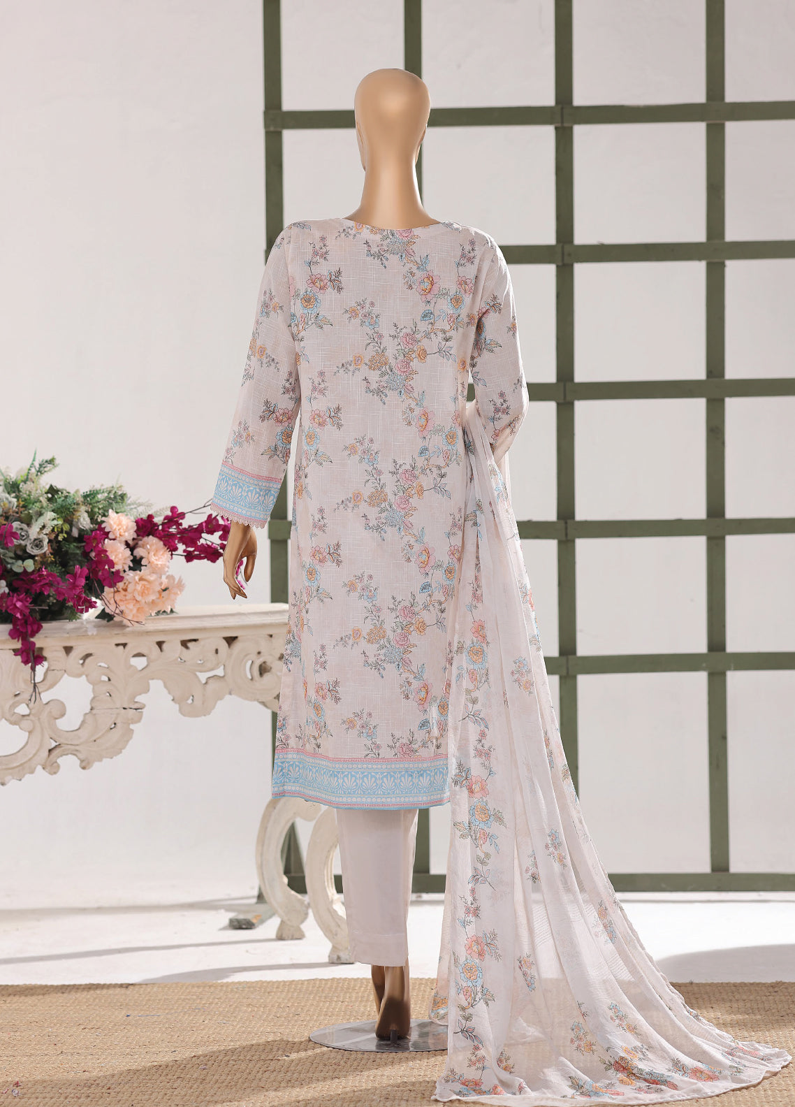 Mehak By HZ Textile Embroidered Slub Lawn 3 Piece Unstitched Suit HZ26MESLV2 D-3148 Mehak By HZ Textile Embroidered Slub Lawn 3 Piece Unstitched Suit HZ26MESLV2 D-3148