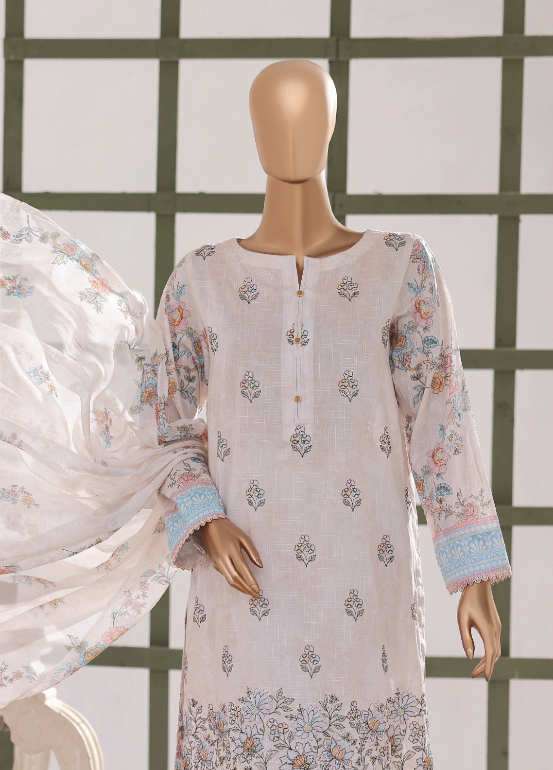 Mehak By HZ Textile Embroidered Slub Lawn 3 Piece Unstitched Suit HZ26MESLV2 D-3148 Mehak By HZ Textile Embroidered Slub Lawn 3 Piece Unstitched Suit HZ26MESLV2 D-3148