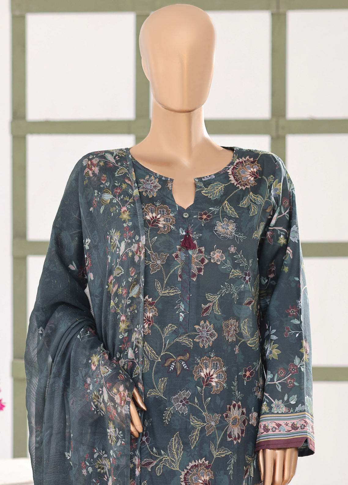 Mehak By HZ Textile Embroidered Slub Lawn 3 Piece Unstitched Suit HZ26MESLV2 D-3151 Mehak By HZ Textile Embroidered Slub Lawn 3 Piece Unstitched Suit HZ26MESLV2 D-3151