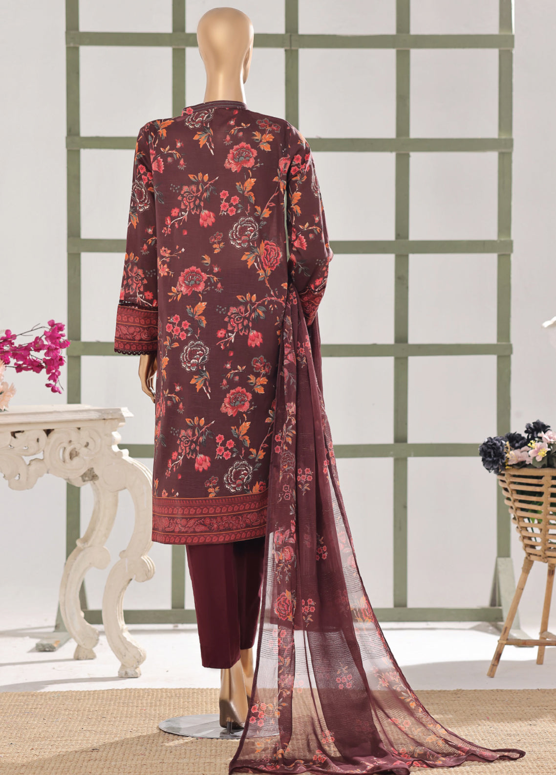 Mehak By HZ Textile Embroidered Slub Lawn 3 Piece Unstitched Suit HZ26MESLV2 D-3153 Mehak By HZ Textile Embroidered Slub Lawn 3 Piece Unstitched Suit HZ26MESLV2 D-3153