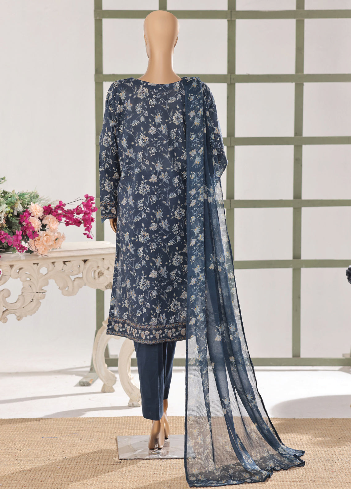Mehak By HZ Textile Embroidered Slub Lawn 3 Piece Unstitched Suit HZ26MESLV2 D-3155 Mehak By HZ Textile Embroidered Slub Lawn 3 Piece Unstitched Suit HZ26MESLV2 D-3155