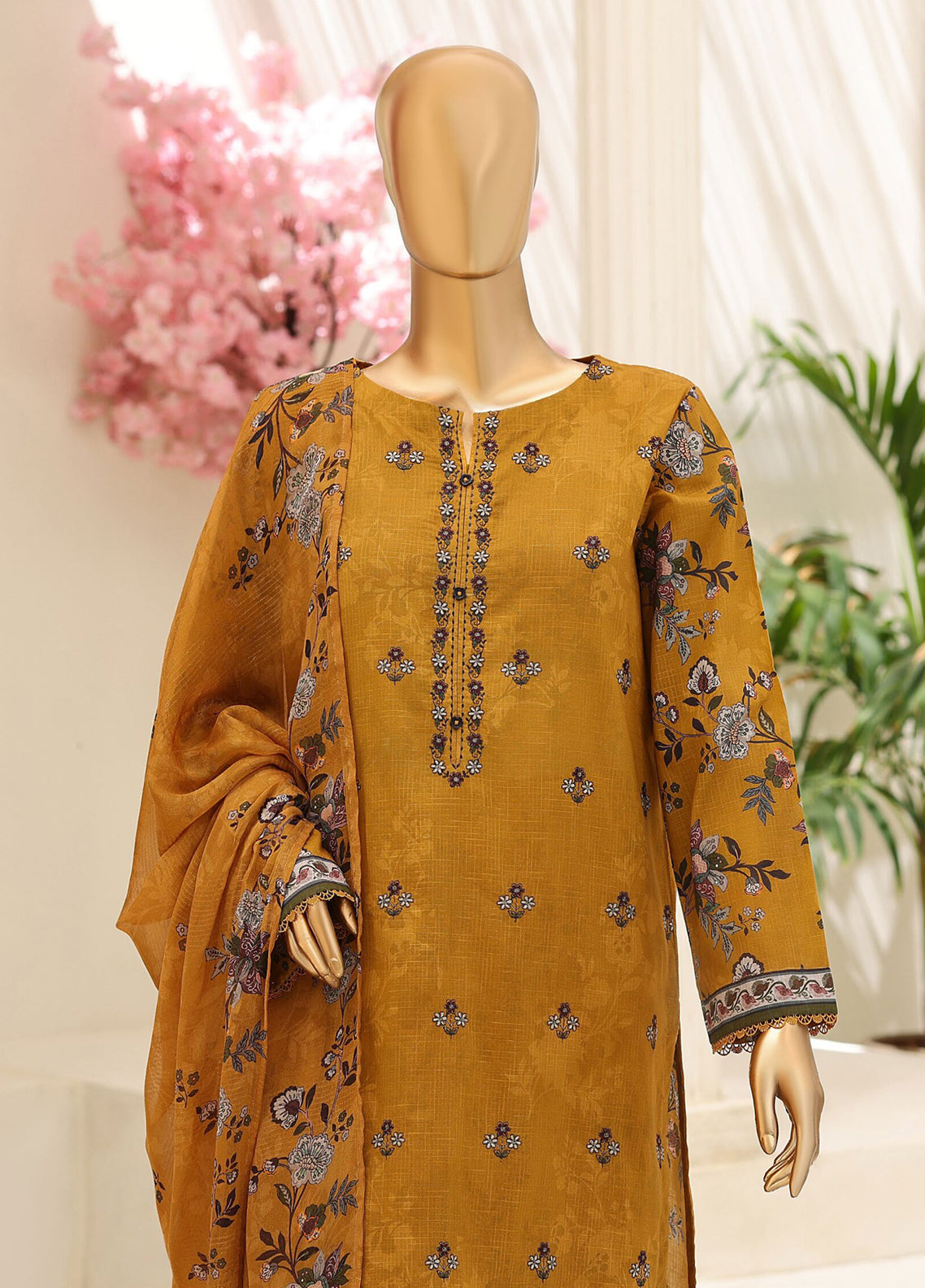 Mehak By HZ Textile Embroidered Slub Lawn 3 Piece Unstitched Suit HZ26MESLV3 D-3149 Mehak By HZ Textile Embroidered Slub Lawn 3 Piece Unstitched Suit HZ26MESLV3 D-3149