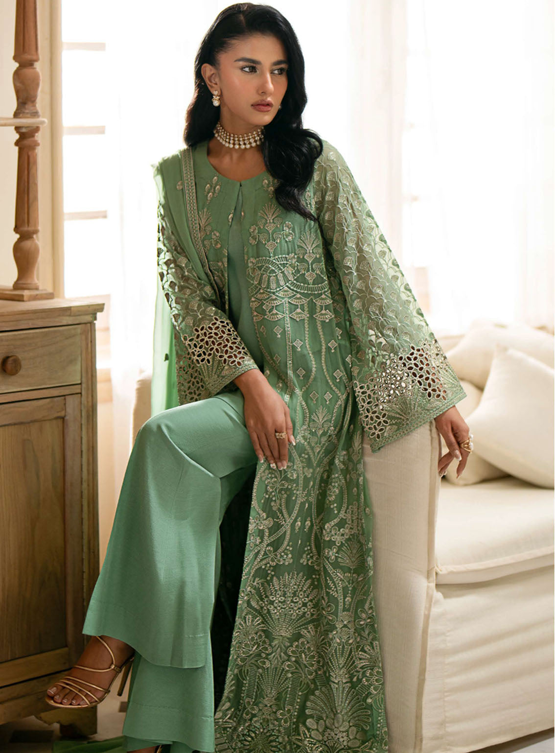 Meharbano By Kuch Khas Embroidered Chiffon 3 Piece Unstitched Suit FL24MV16 K-1603 LUCIA Meharbano By Kuch Khas Embroidered Chiffon 3 Piece Unstitched Suit FL24MV16 K-1603 LUCIA
