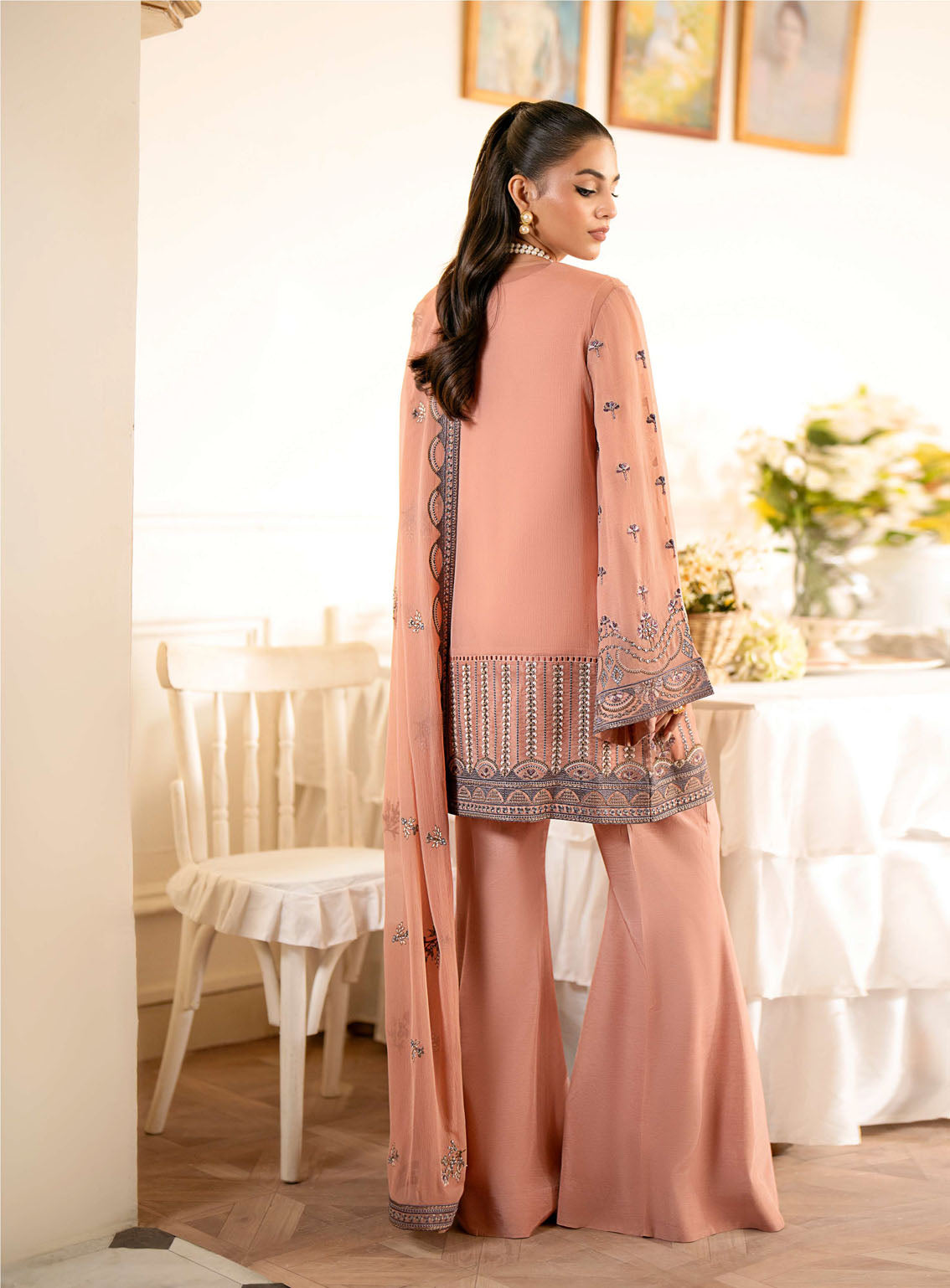 Meharbano By Kuch Khas Embroidered Chiffon 3 Piece Unstitched Suit FL24MV16 K-1610 ALMA Meharbano By Kuch Khas Embroidered Chiffon 3 Piece Unstitched Suit FL24MV16 K-1610 ALMA