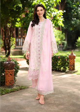 Meharma By Rang Rasiya Embroidered Lawn 3 Piece Unstitched Suit RR26M D-03 ZINNIA