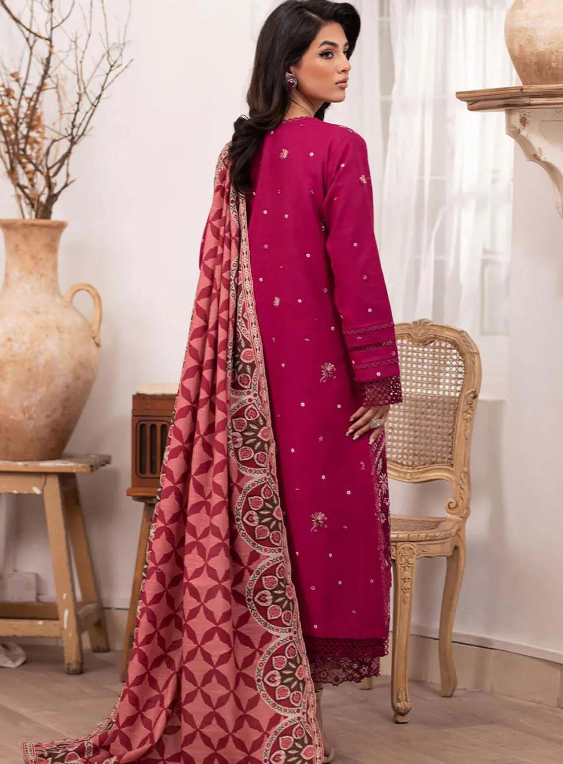 Meraki By Roheenaz Embroidered Khaddar Suits Unstitched 3 Piece - RNZ24MK 05A YANA Meraki By Roheenaz Embroidered Khaddar Suits Unstitched 3 Piece - RNZ24MK 05A YANA