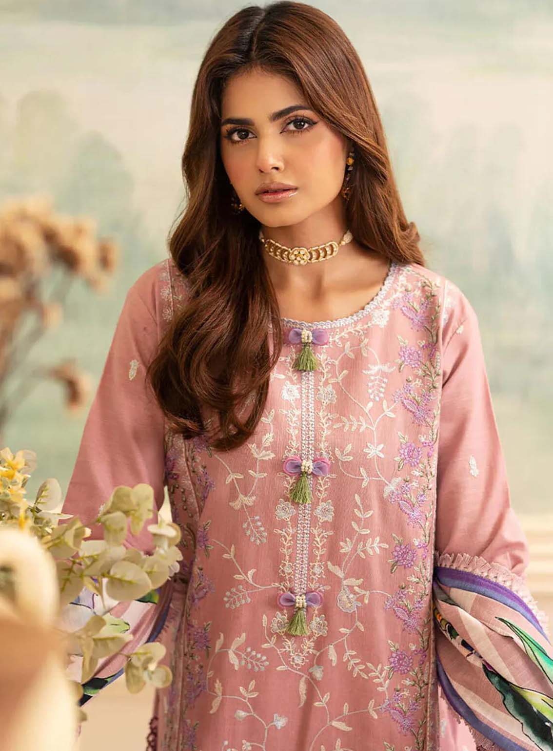 Meraki By Roheenaz Embroidered Khaddar Suits Unstitched 3 Piece - RNZ24MK 07A GISELLE Meraki By Roheenaz Embroidered Khaddar Suits Unstitched 3 Piece - RNZ24MK 07A GISELLE