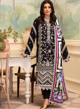 Meraki By Roheenaz Embroidered Khaddar Suits Unstitched 3 Piece - RNZ24MK 07B ROWAN