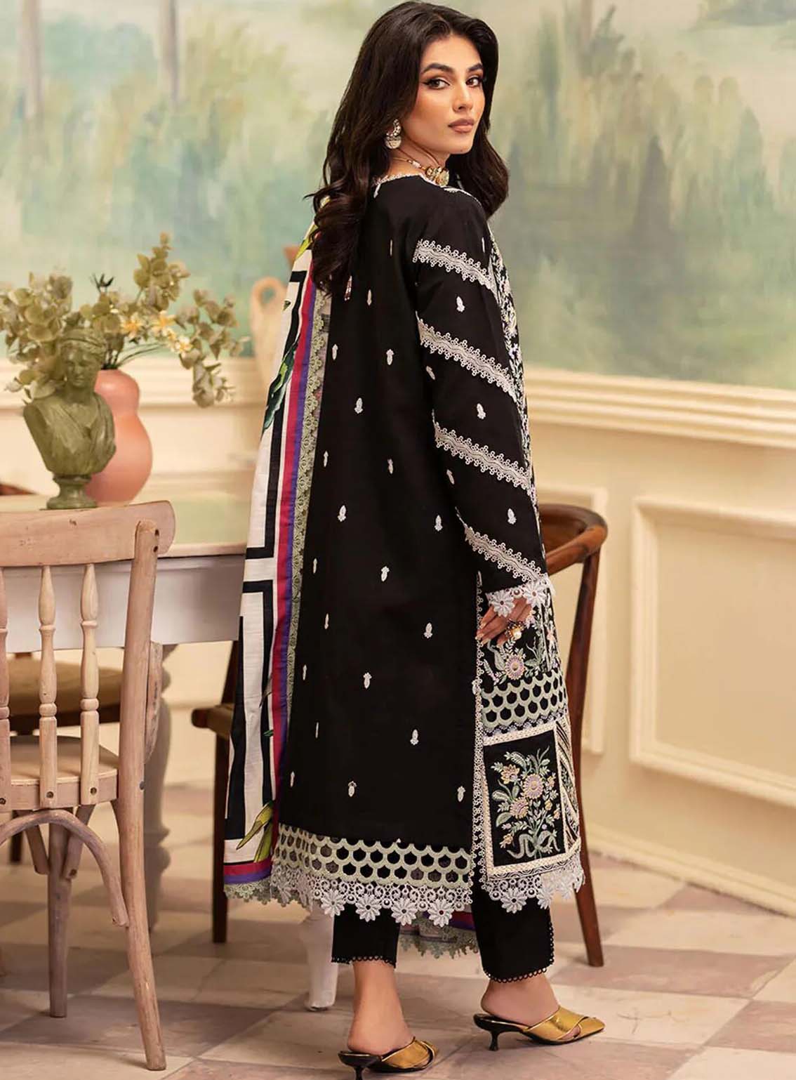 Meraki By Roheenaz Embroidered Khaddar Suits Unstitched 3 Piece - RNZ24MK 07B ROWAN Meraki By Roheenaz Embroidered Khaddar Suits Unstitched 3 Piece - RNZ24MK 07B ROWAN