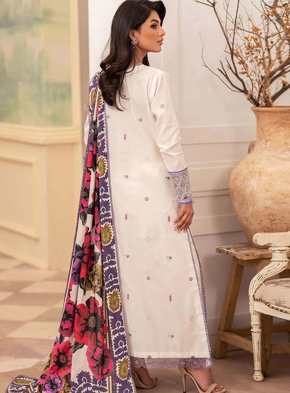 Meraki By Roheenaz Embroidered Linen Suits Unstitched 3 Piece - RNZ24MK 01A HAILEE Meraki By Roheenaz Embroidered Linen Suits Unstitched 3 Piece - RNZ24MK 01A HAILEE