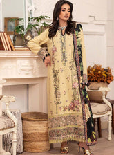 Meraki By Roheenaz Embroidered Linen Suits Unstitched 3 Piece - RNZ24MK 02A EVIE