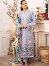 Meraki By Roheenaz Embroidered Linen Suits Unstitched 3 Piece - RNZ24MK 02B RAYA