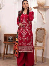 Meraki By Roheenaz Embroidered Linen Suits Unstitched 3 Piece - RNZ24MK 03A ELARA