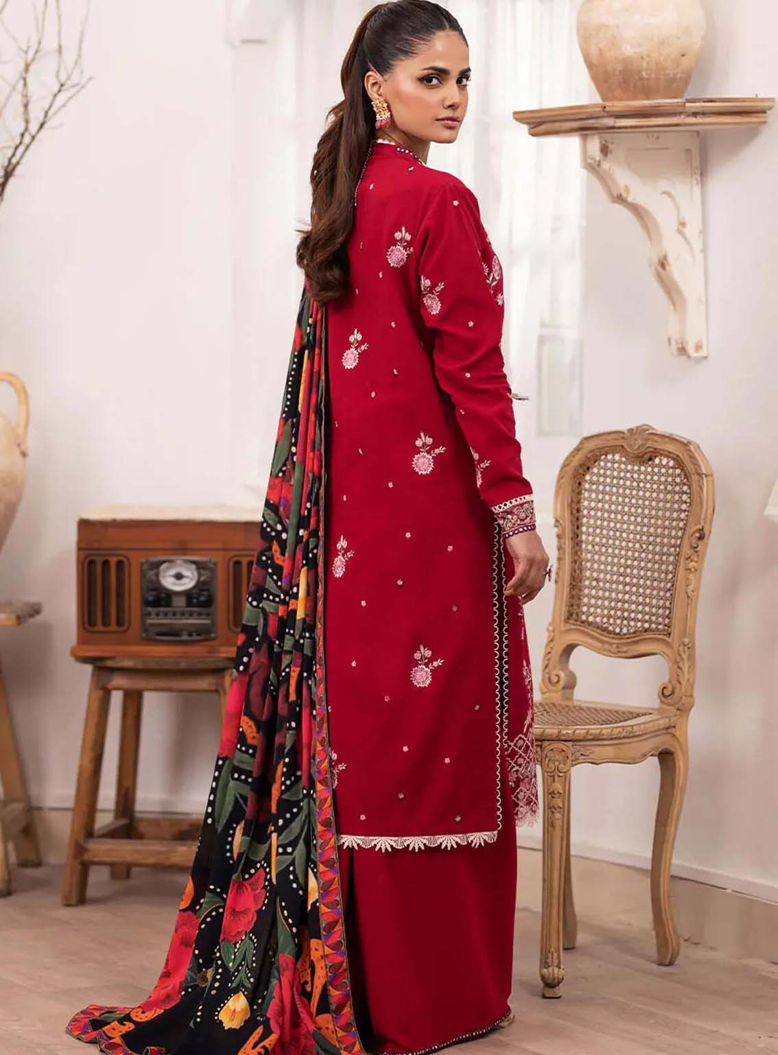 Meraki By Roheenaz Embroidered Linen Suits Unstitched 3 Piece - RNZ24MK 03A ELARA Meraki By Roheenaz Embroidered Linen Suits Unstitched 3 Piece - RNZ24MK 03A ELARA